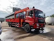 东风D3V后双桥国六随车吊  多少钱一辆