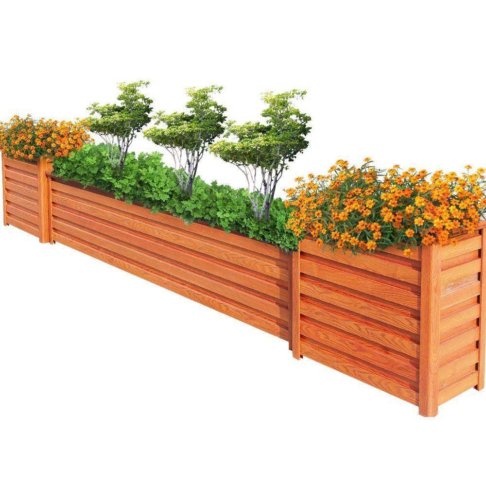 大连花箱防腐木花箱塑木花箱厂家直销