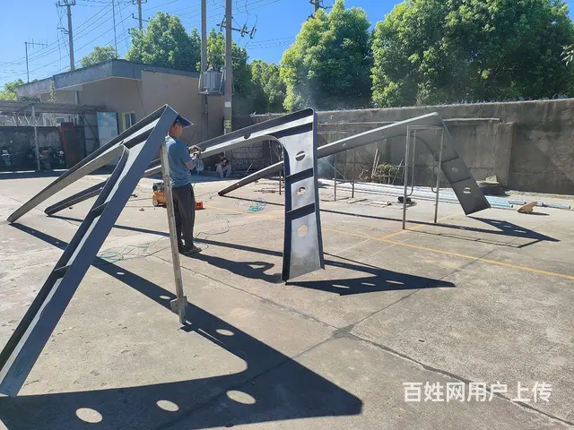 膜结构非机动机动车棚推拉蓬阁楼楼梯固定雨棚 - 图片 2