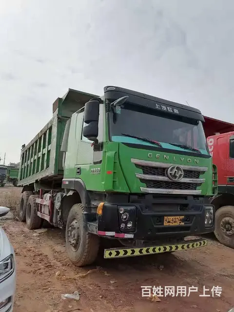 国五上汽红岩杰狮后八轮自卸车390马力带全保 - 图片 1