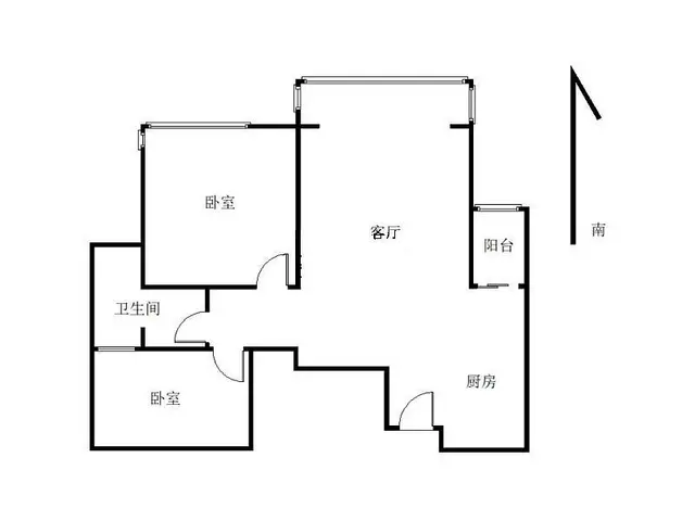 路福鸿馨园 2室1厅68.62m?整租 - 图片 6