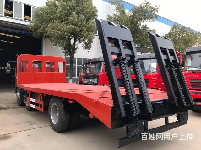 国六东风福田平板车 三轴拉15吨挖机拖车 可分期 - 图片 10