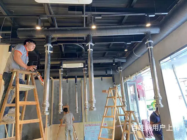 越秀区排油烟系统油烟管道制作制作饭店厨房抽油烟机 - 图片 3