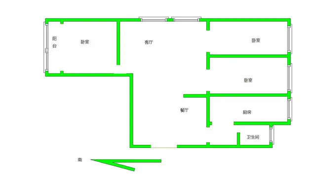 南虹广场领秀城旁富地轩城精装三房南北通透格局好房 - 图片 2