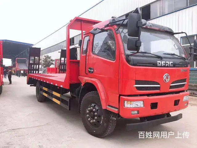 东风福瑞卡单桥平板车 拖12吨挖机平板拖车价格优惠 - 图片 11