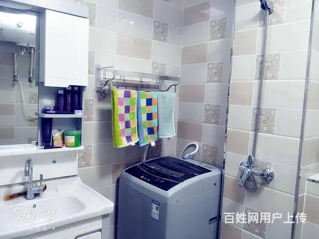 新柳城C区12楼，一室一厨一卫，带空调冰箱洗衣机热水器，包 - 图片 2
