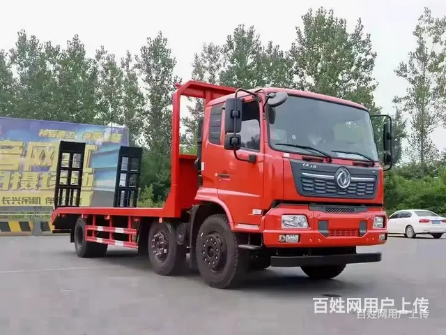 东风天锦小三轴法士特8档挖机平板车 拖板车 高速不超载 - 图片 1