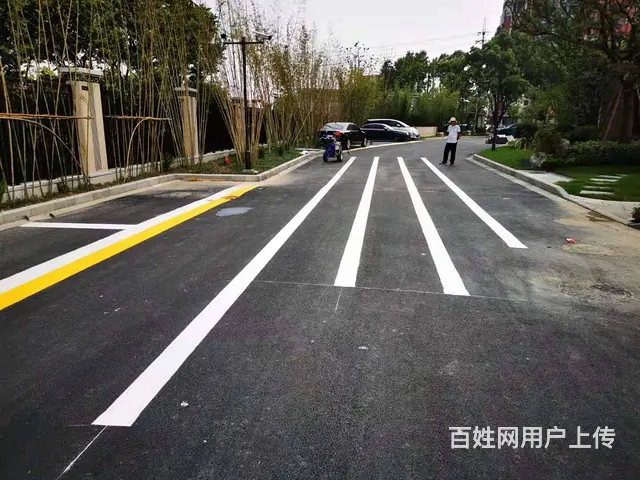 苏州吴江车间划线 相城厂区划线  厂区消防车道划线 - 图片