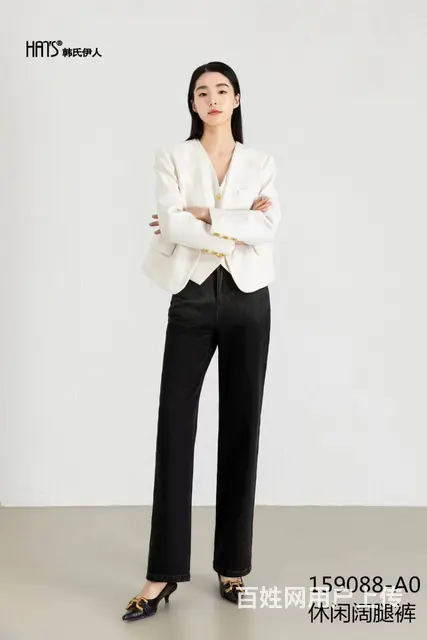 韩氏伊人秋季郑州女裤专柜品牌折扣服装货源 - 图片 6