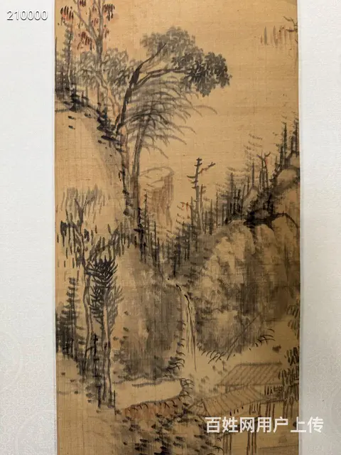 王原祁，86✖️19，绢本 - 图片 5