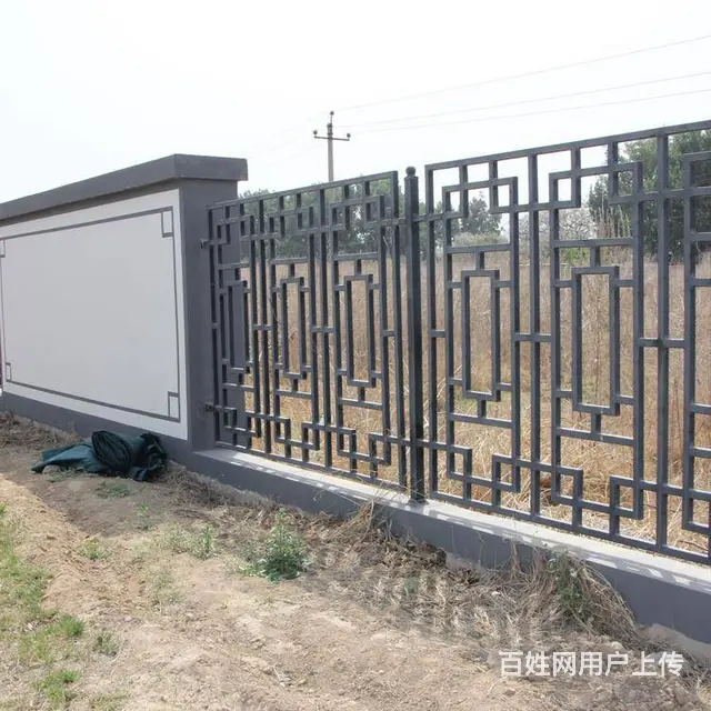 厂区围墙栅栏  围墙铁栏杆价格 - 图片 2