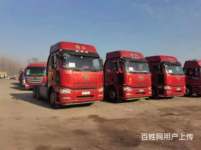 低价出售二手解放牵引车 国五锡柴460马力双驱轻体 - 图片 1