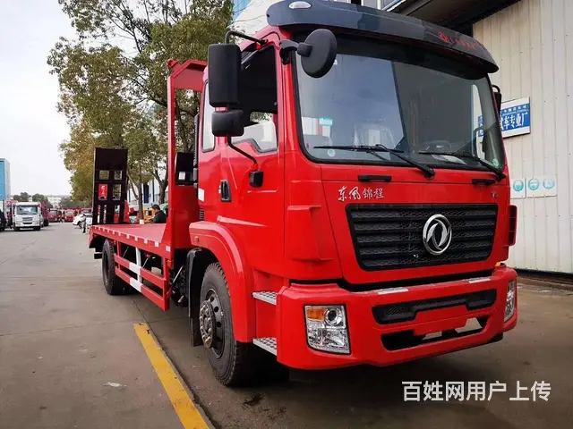 直销东风锦程单桥平板车拖150挖机平板拖车价格优惠 - 图片 1