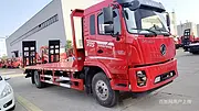阳泉买东风D3S挖机平板运输车 10吨后桥刚好运输150挖机