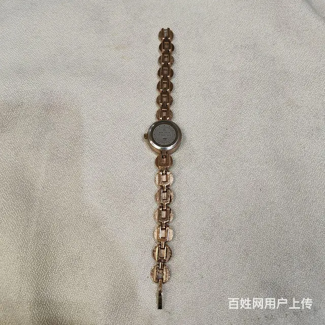 女王金表，石英女士腕表，双色表链，仿古款式 - 图片 6