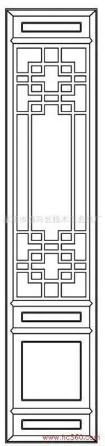 四川成都花格木窗寺庙单面雕刻门 - 图片 3