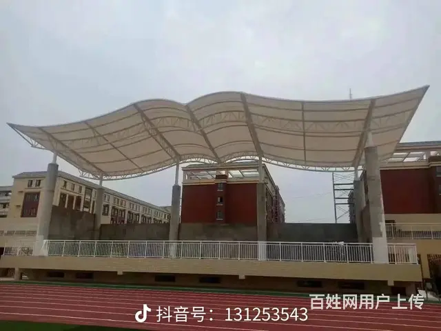 大型推拉雨棚户外防雨停车雨棚 遮阳棚 - 图片 6