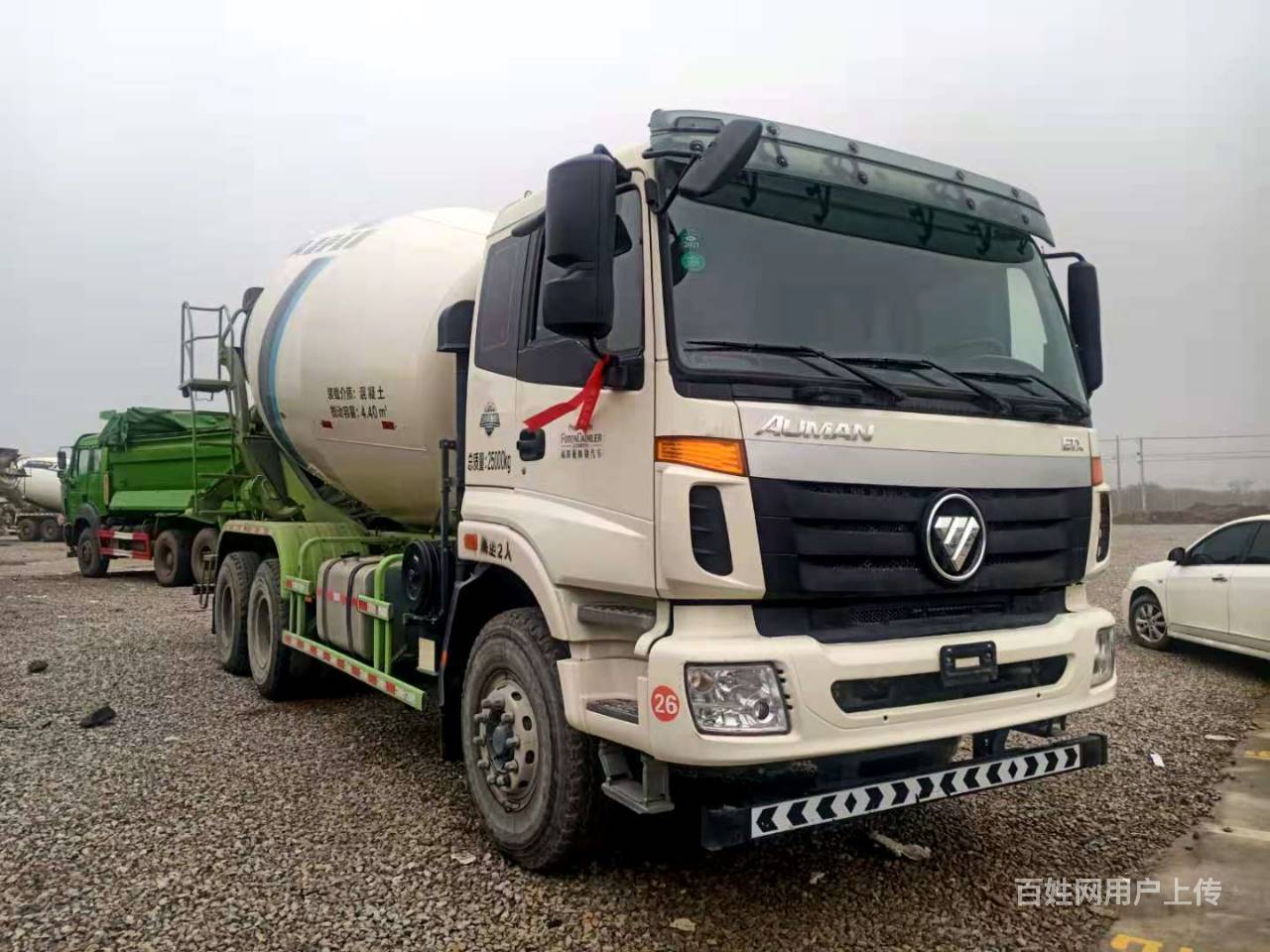 个人出售19年欧曼etx搅拌车375马力潍柴发动机