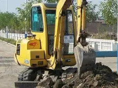 二手玉柴35挖掘机——大连海鲜——国产液压小挖掘机