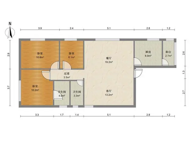 翠华新村南区 3室2厅112.5m?满五年 - 图片 11