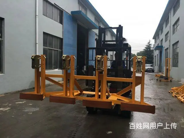 沈阳油桶搬运车叉车鹰嘴夹具油桶倒料车翻转车油桶地牛 - 图片 1