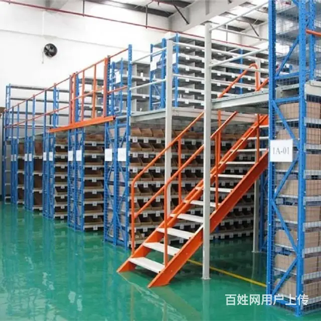沈阳阁楼式货架定制生产 容大仓库重型阁楼式组装货架 - 图片 1