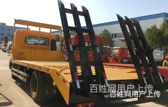 东风天龙后八轮平板车拖车活动价格先到先得 - 图片 9
