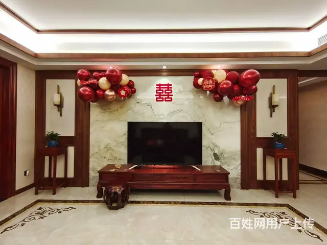 揭阳婚房布置 婚宴布置 结婚气球拱门 - 图片 2