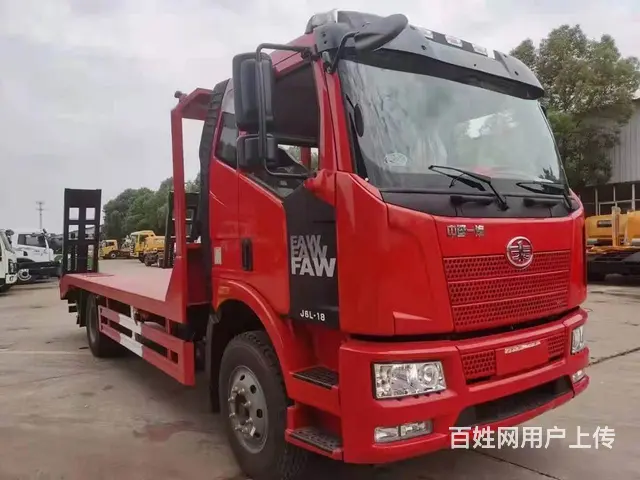 解放J6平板车 拖15吨挖机铲车拖板车 现车价格 - 图片 7