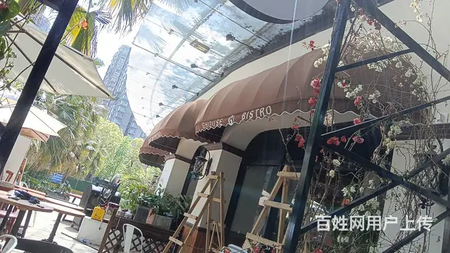 大排档夜市推拉篷伸缩雨棚厂家直销咖啡厅门头法式雨棚 - 图片 1