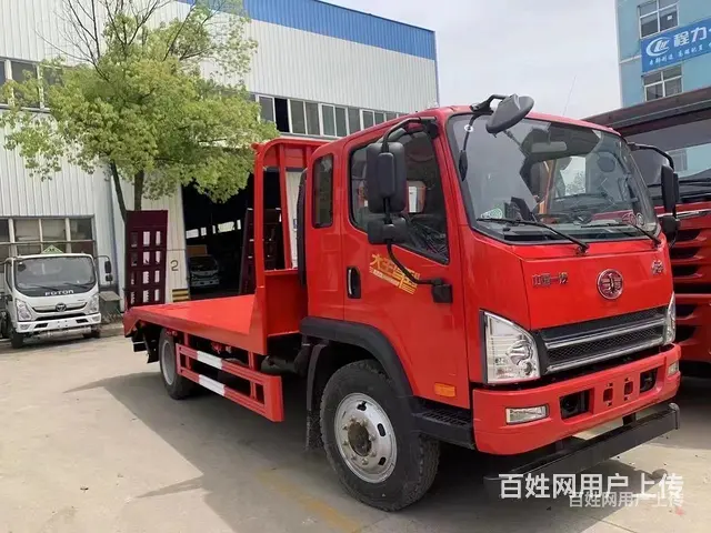 解放虎V12吨平板挖机拖车可送车上门 - 图片 2