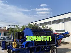 亚泰转笼式农田捡石机 土地改良石头清理捡石机