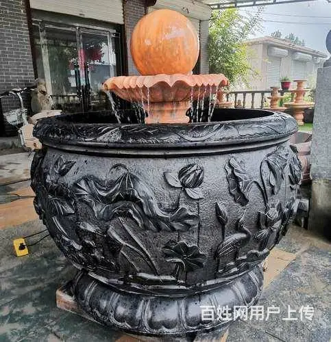 石雕流水钵#大型喷水景观#流水钵多层喷泉 - 图片 3