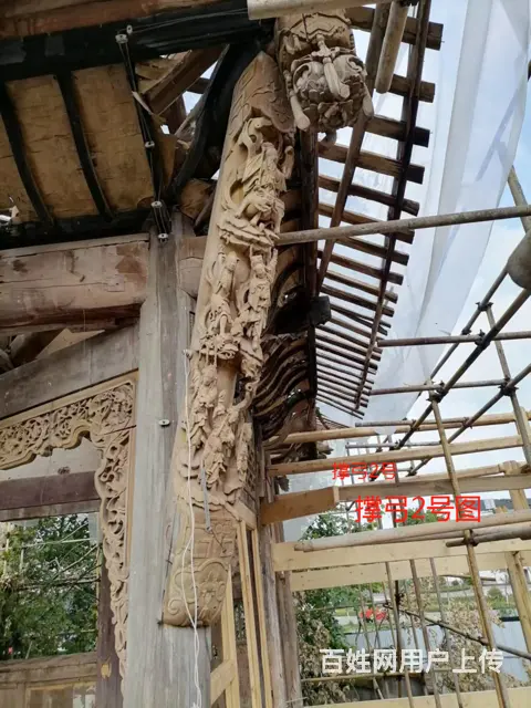 甘肃兰州中式门实木花格窗实木雕花门 - 图片 3