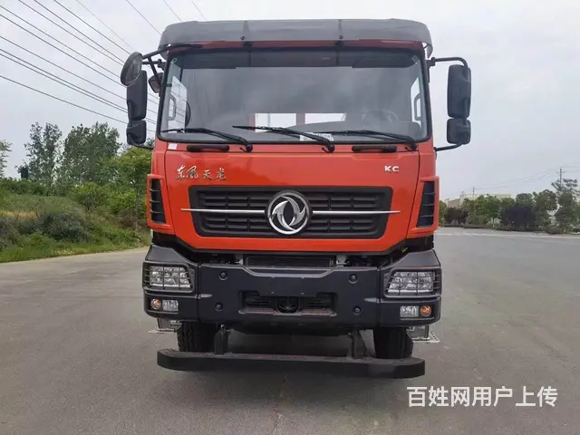 东风天龙前四后八平板车 拉40吨以内挖机运输车 - 图片 11