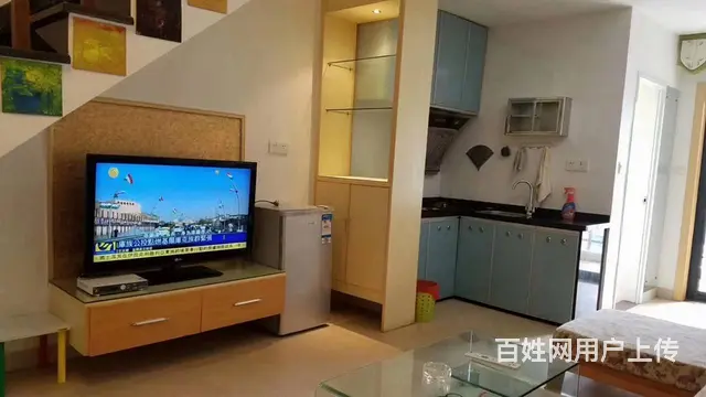 东岗小学旁香槟小城复式公寓南向精装2房家电全齐包电视费和网络 - 图片 4