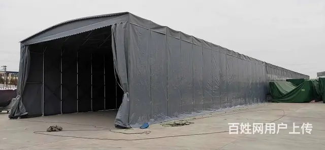 长沙移动推拉棚活动帐篷大型工地棚物流棚停车棚夜宵棚 - 图片 1