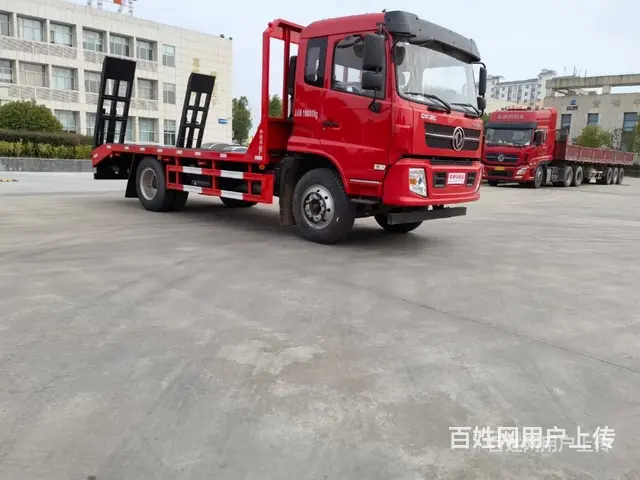 降价啦蓝牌平板车 单桥平板拖车 包上牌多少钱 - 图片 1