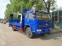 拉12吨挖机东风平板拖车厂家直销现车充足