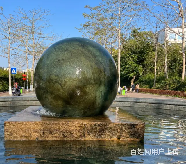 石雕风水球#景观装饰#喷水转运球# - 图片 1