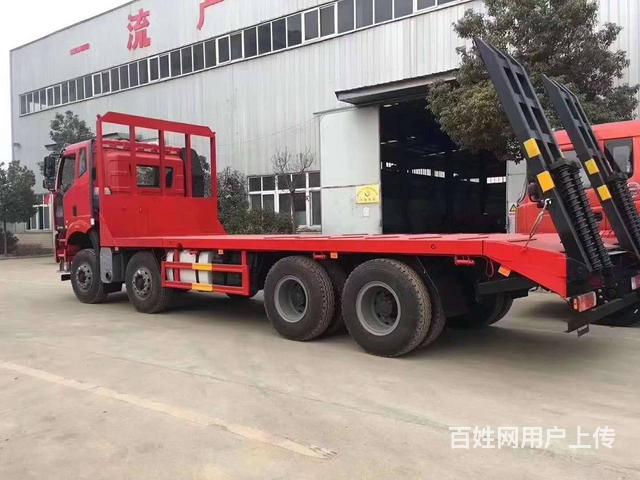 前四后八新款解放J6挖机平板车 现车大甩卖的图片