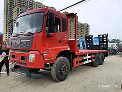 东风天锦后八轮260马力挖机平板运输车  全国送车上门