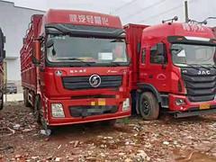 陕汽德龙前四后八高栏车336马力16年3月