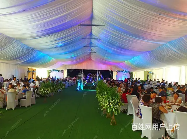 户外婚礼篷房 开幕仪式大棚 大型会议帐篷搭建 - 图片 1