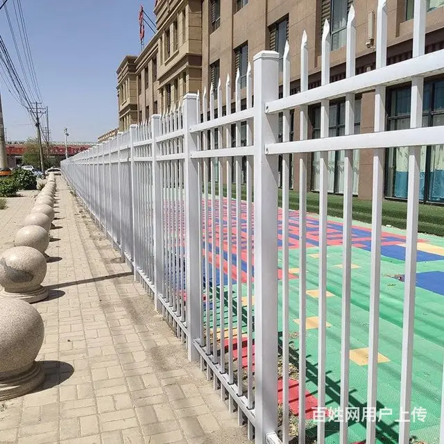 锌钢围墙护栏 焊接式围墙栏杆 小区绿化铁艺护栏 - 图片 2