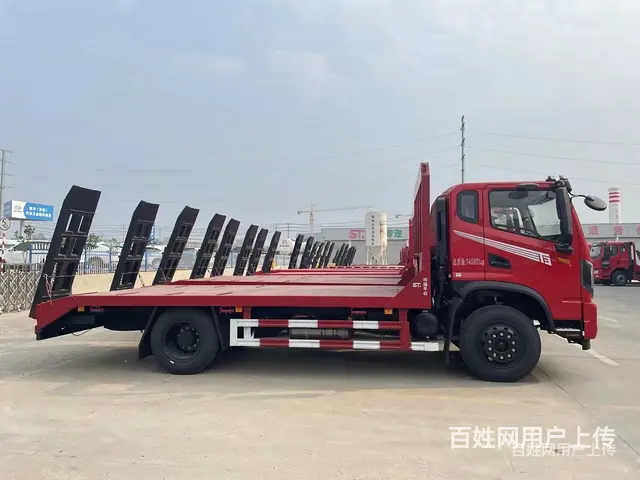 国六黄牌单桥平板车 平板拖车 图片报价 - 图片 1