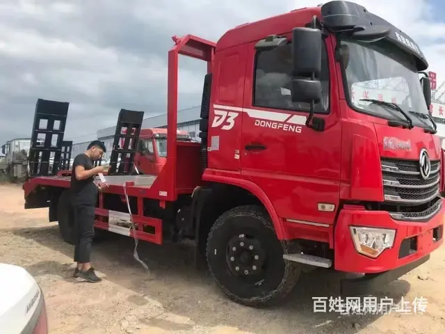 红河国6东风单桥挖机平板车15吨挖机拖车配置表报价大全 - 图片 3