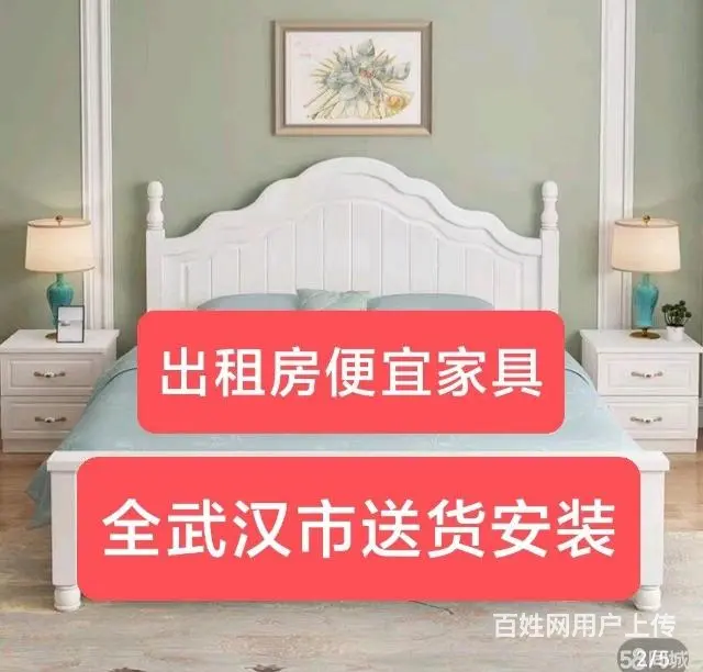 出租房家具，双人床衣柜沙发茶几餐桌椅等 - 图片 8