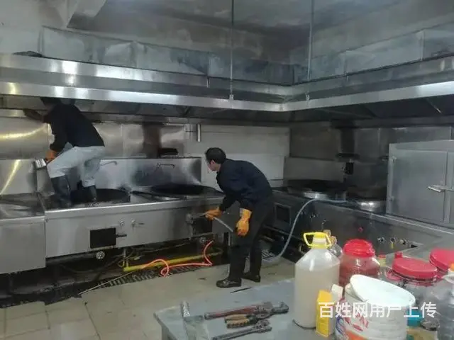 昆山市花桥酒店饭店油烟机清洗 商场油烟管道清洗 - 图片 1
