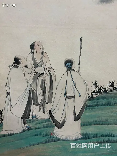 张大千高士，33×83cm - 图片 4